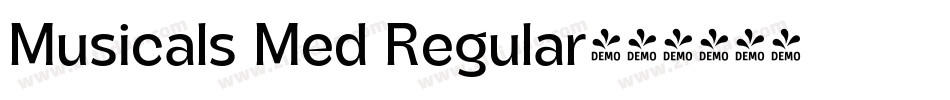 Musicals Med Regular字体转换